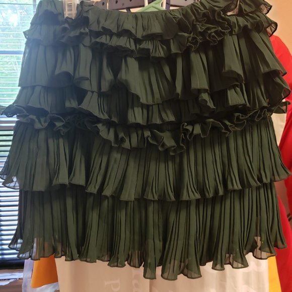 NWT Lovers + Friends Ranger Skirt Emerald Green - Picture 5 of 7